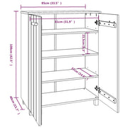 vidaXL Shoe Cabinet 4-Tier Shoe Organizer Storage with Drawer Hall Cabinet-1